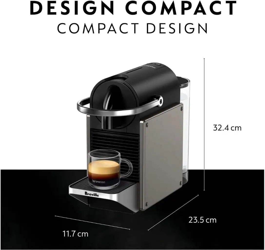 Breville-USA BEC420TTN1AUC1 Pixie Espresso Machine, Titan