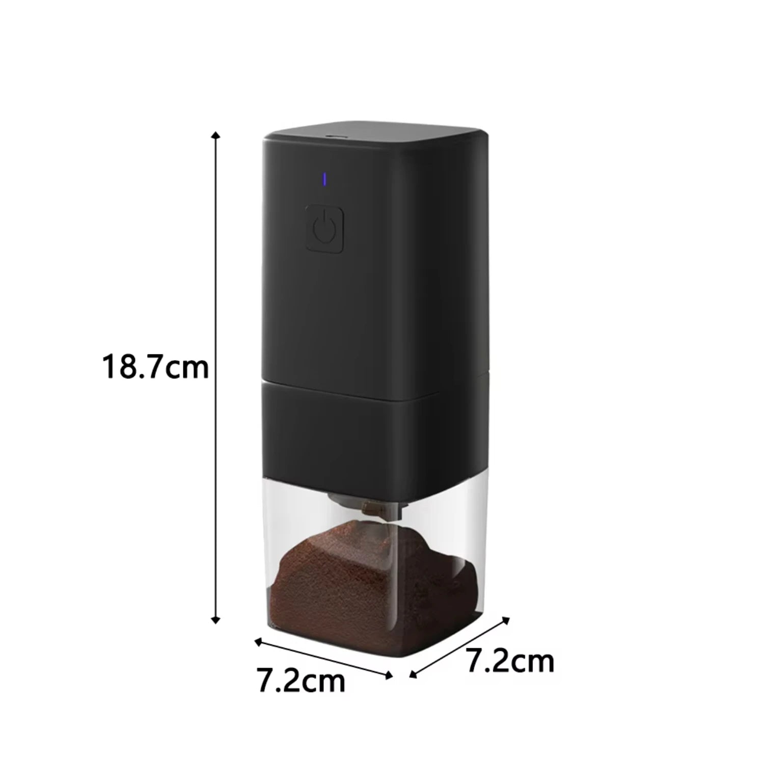 1 set of plastic Household Grinder Adjustable Grind Size Usb Rechargeable Coffee Bean Mill Machine Wholesale