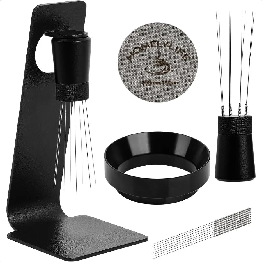 WDT Tools Espro Puck Screen 58mm Espro Accories Kit 150m Puck Screen Set 0.25mm 316 Stainl Steel 8 Needles Coffee Distribution