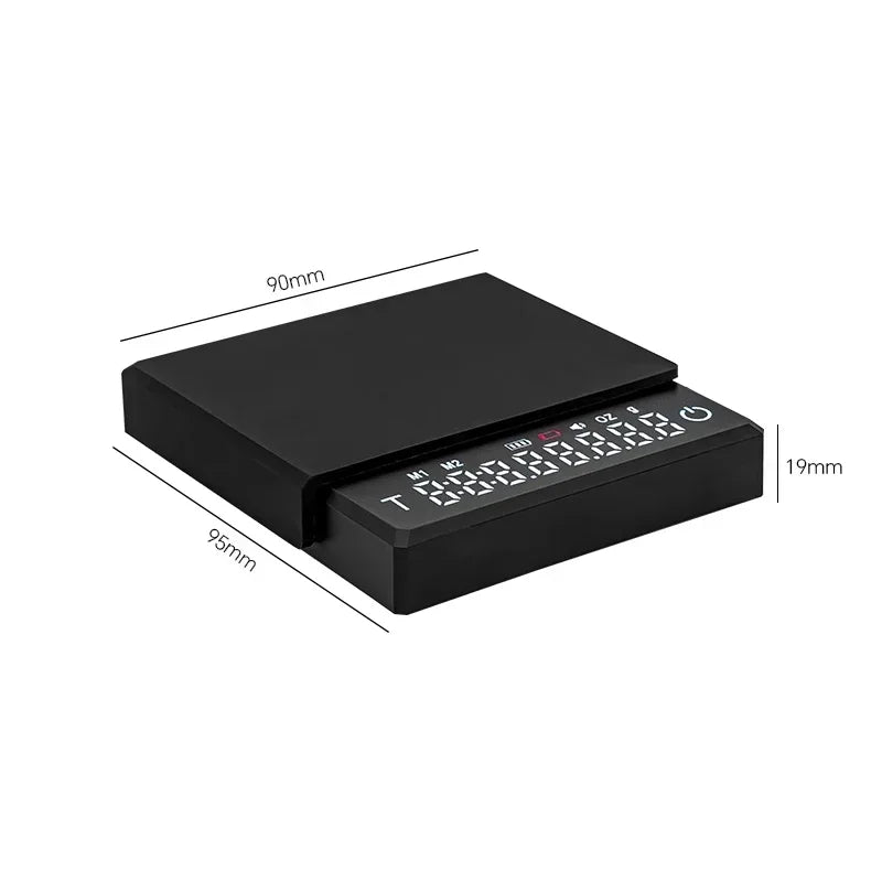 Manufacturer Durable Kitchen Silicone Mat Digital Coffee Scale with Scale Tray Digital Display Mini Scale