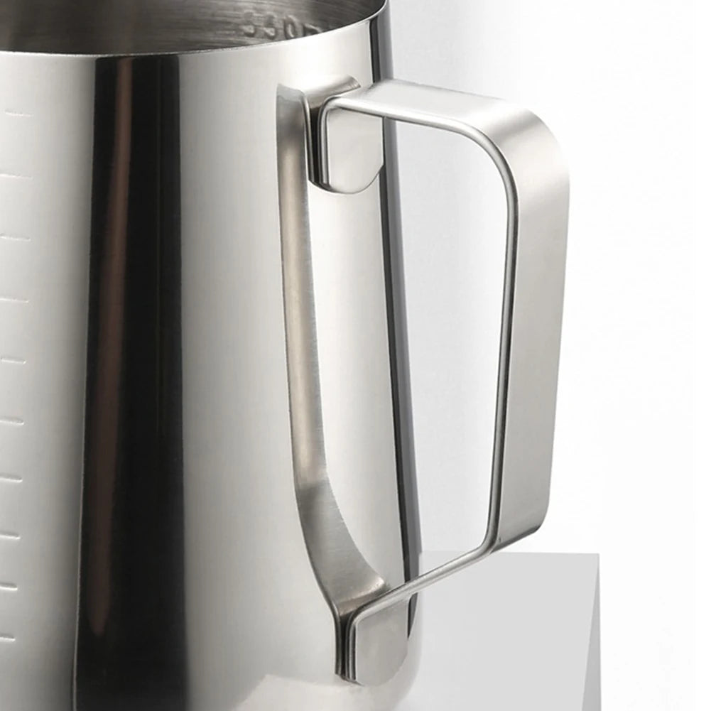 350/600/900ml Cappuccino Cream Frothing Jug Pitcher Stainless Steel Barista Frother Pitcher with Scale Kitchen Cafe Accessories