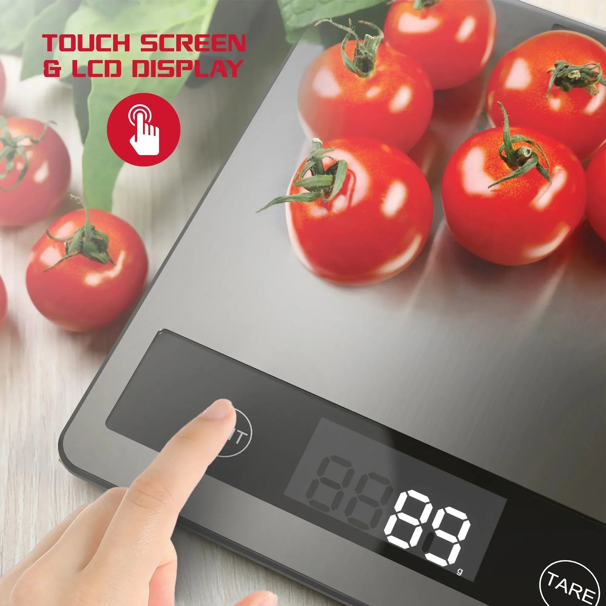 Easy Use Digital Food Scale | 11lb Capacity in g/ml/oz | Stainless Steel | Great for Baking, Diet, Coffee, Small Business