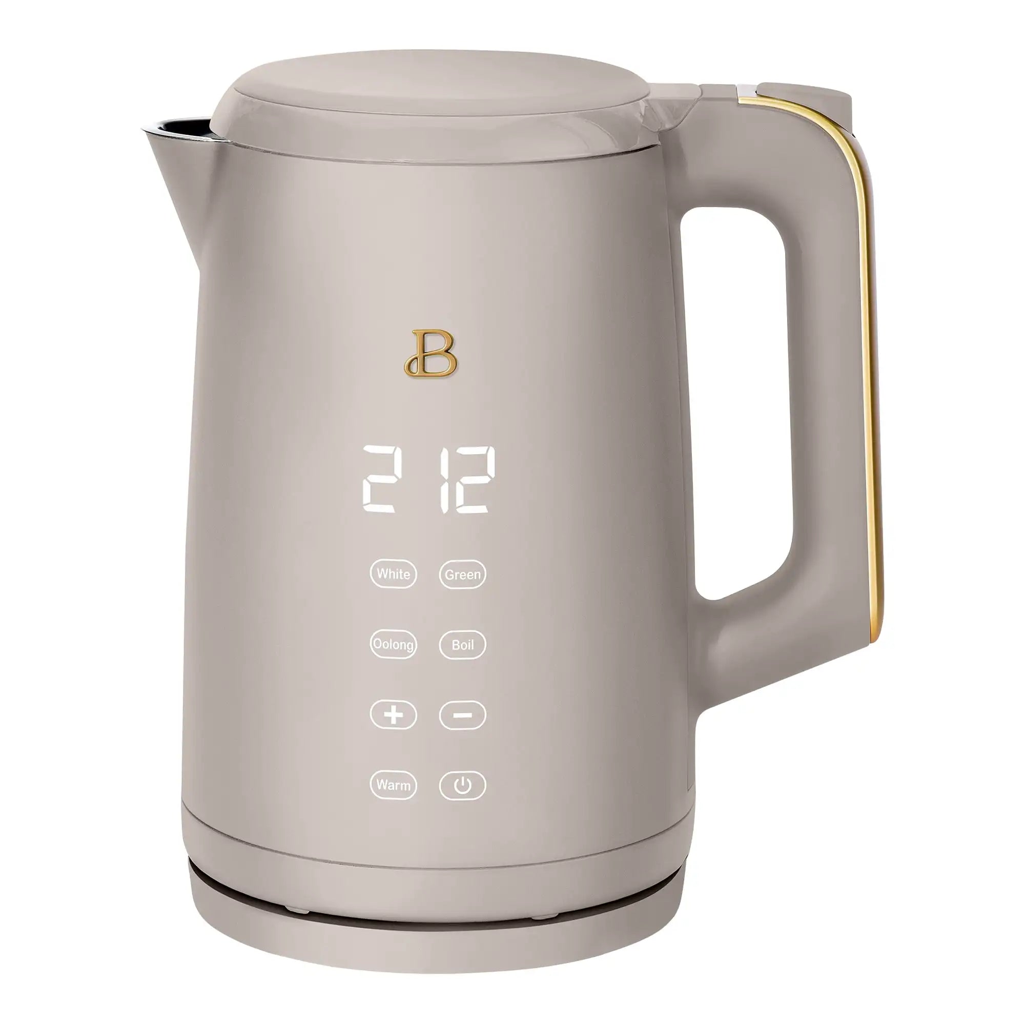 Beautiful 1.7-Liter Electric Kettle 1500 W with One-Touch Activation, Black Sesame by Drew Barrymore
