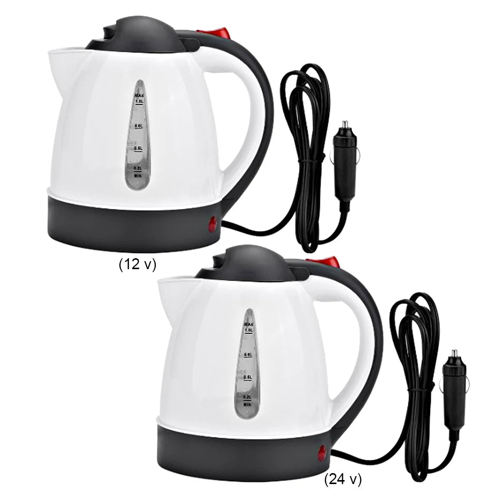1000 ML 12/24 V Car Truck Water Heater Car Hot Kettle 250 W Fast Boiling Tea Coffee Kettle for Travel Home