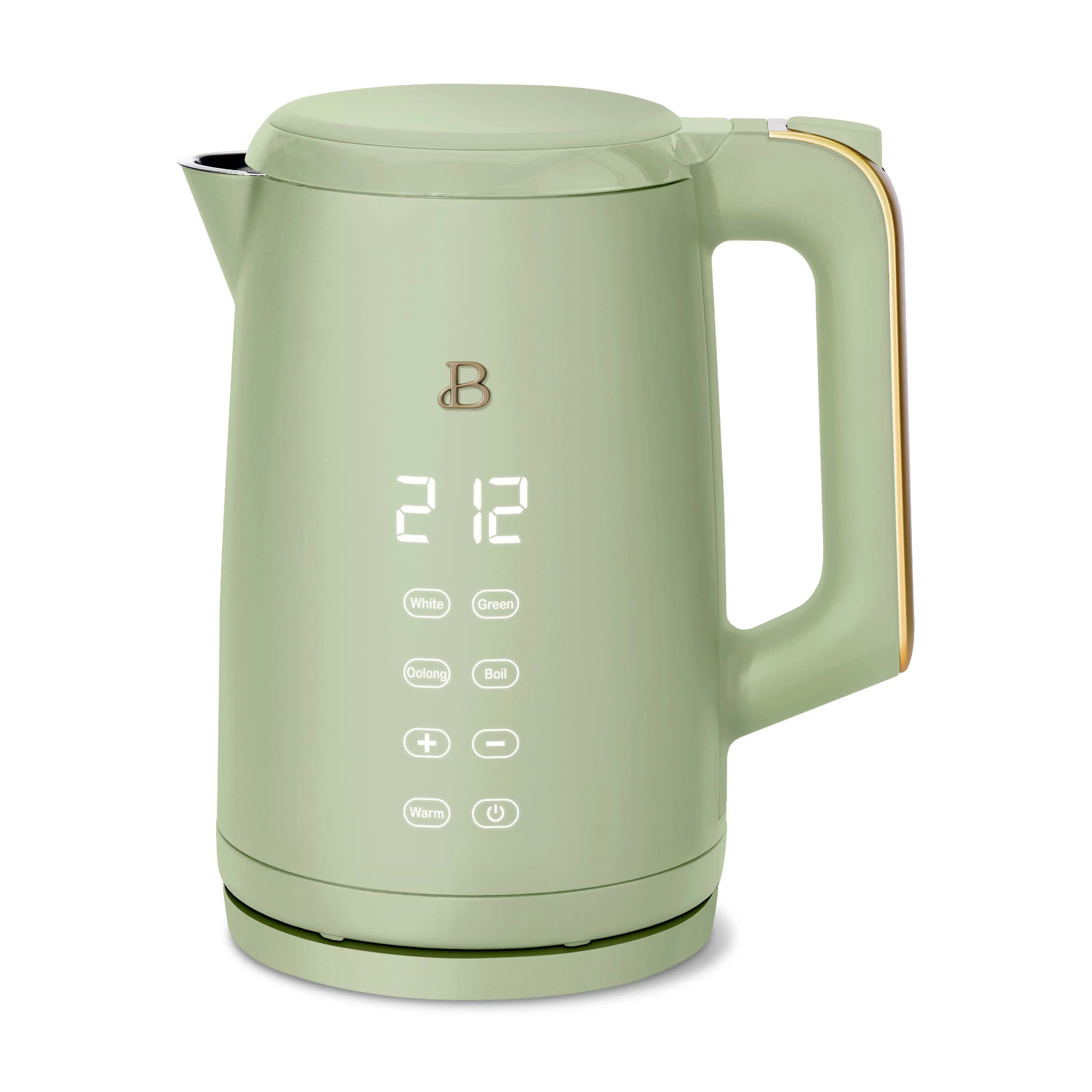Beautiful 1.7-Liter Electric Kettle 1500 W with One-Touch Activation, Black Sesame by Drew Barrymore