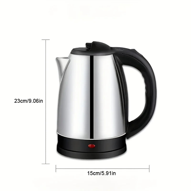 2L Stainless Steel Electric Kettle with Fast Boil, Temperature Control & Double-Layer Protection – Food-Grade, Modern Design
