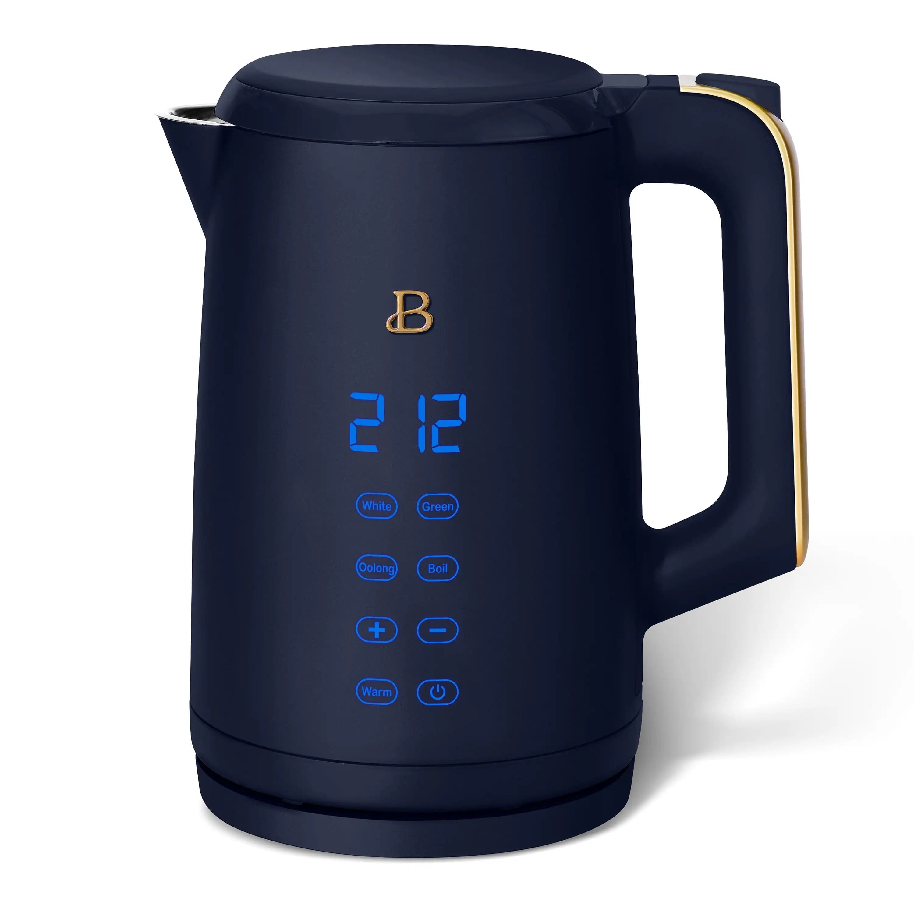 Beautiful 1.7-Liter Electric Kettle 1500 W with One-Touch Activation, Black Sesame by Drew Barrymore