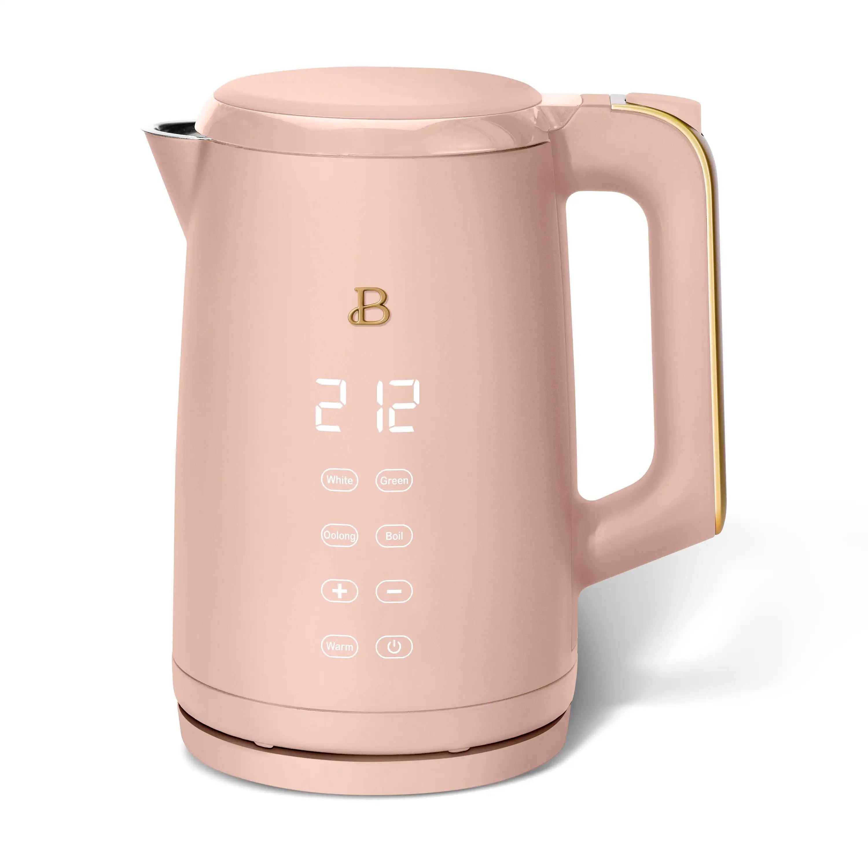 Beautiful 1.7-Liter Electric Kettle 1500 W with One-Touch Activation, Black Sesame by Drew Barrymore