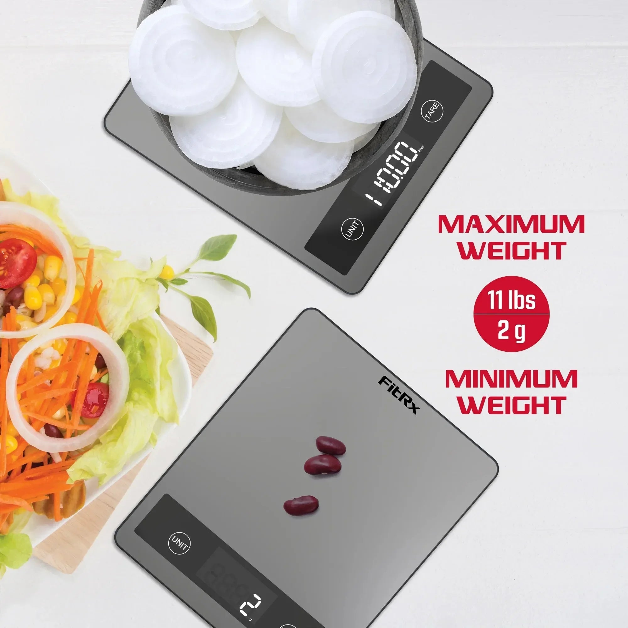Easy Use Digital Food Scale | 11lb Capacity in g/ml/oz | Stainless Steel | Great for Baking, Diet, Coffee, Small Business
