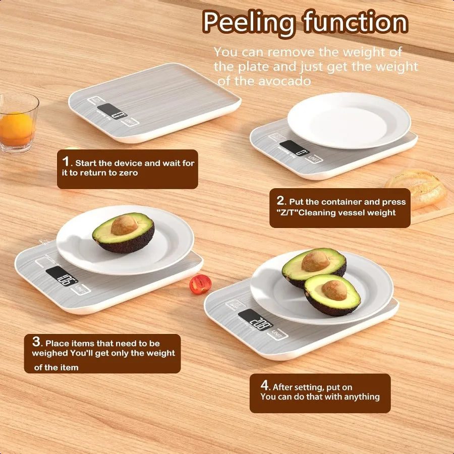 Mini Digital Scale 10kg 22lb Kitchen Scale Food Scale Coffee Scale 6Units Auto Off Tare Stainl Steel complimentary Battery Easy