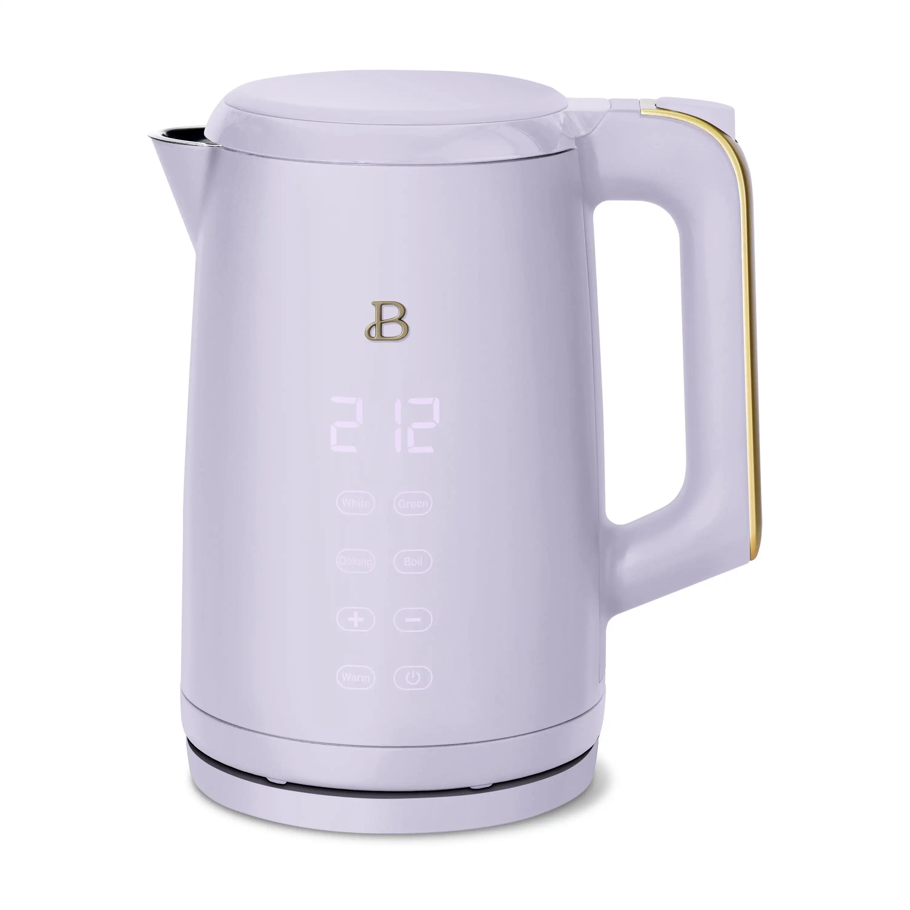Beautiful 1.7-Liter Electric Kettle 1500 W with One-Touch Activation, Black Sesame by Drew Barrymore