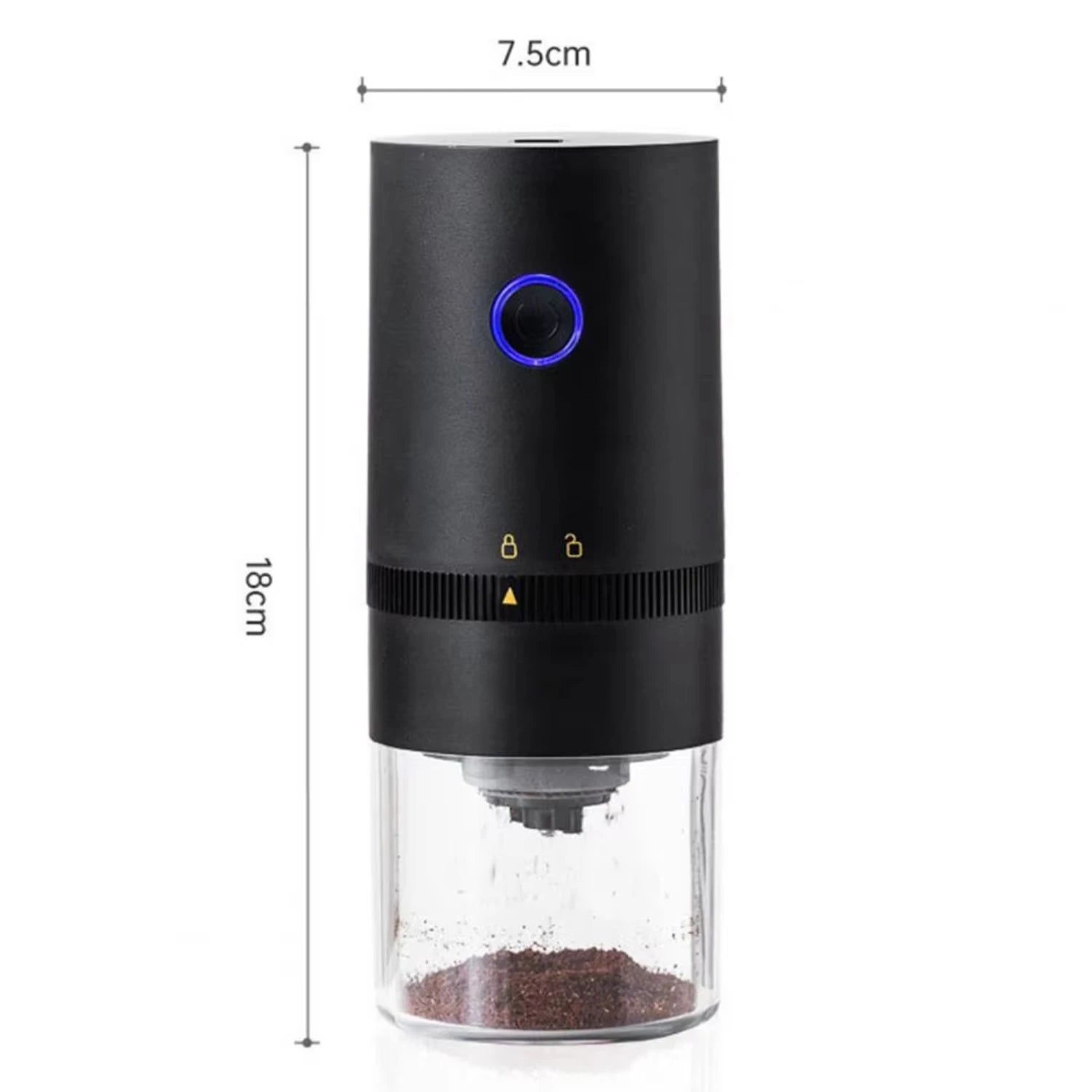 Coffee Grinder Ergonomic Design Easy to Use Metal High Efficiency USB Charging Coffee Mill Machine Accessories
