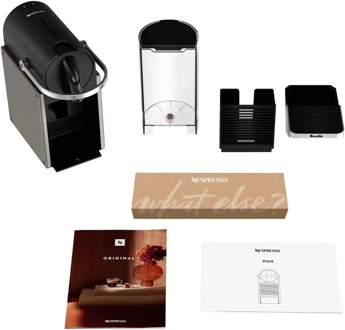 Breville-USA BEC420TTN1AUC1 Pixie Espresso Machine, Titan