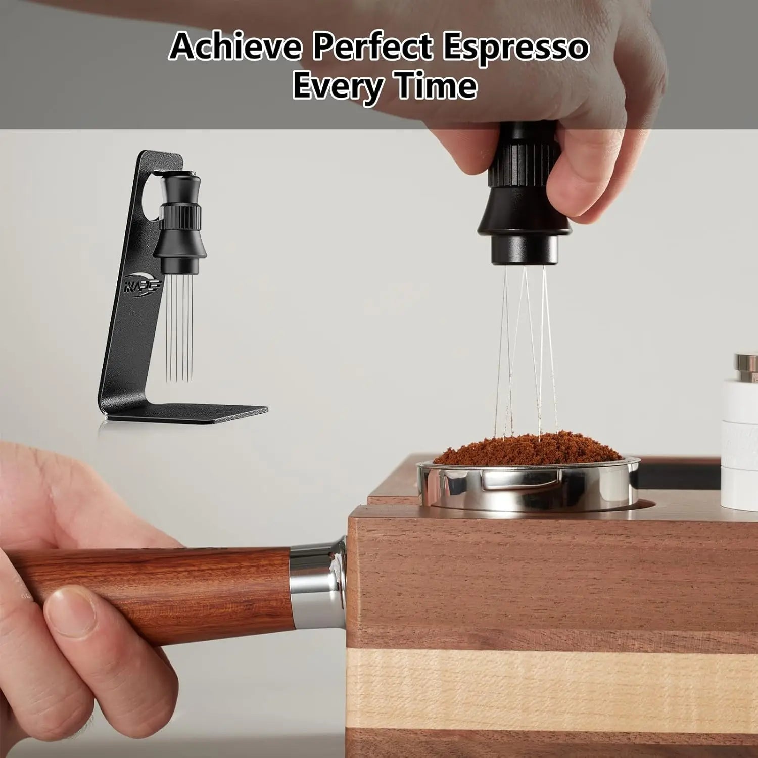 IKAPE Coffee WDT Tools,Espresso Stirrer with adjustable angle feature,Suitable for home,outdoor activities,and baristas' tool