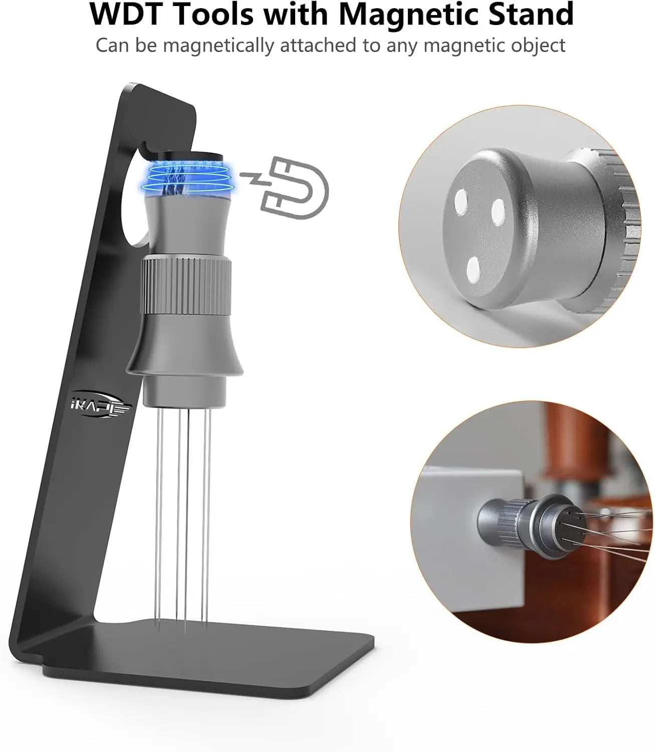 IKAPE Coffee WDT Tools,Espresso Stirrer with adjustable angle feature,Suitable for home,outdoor activities,and baristas' tool