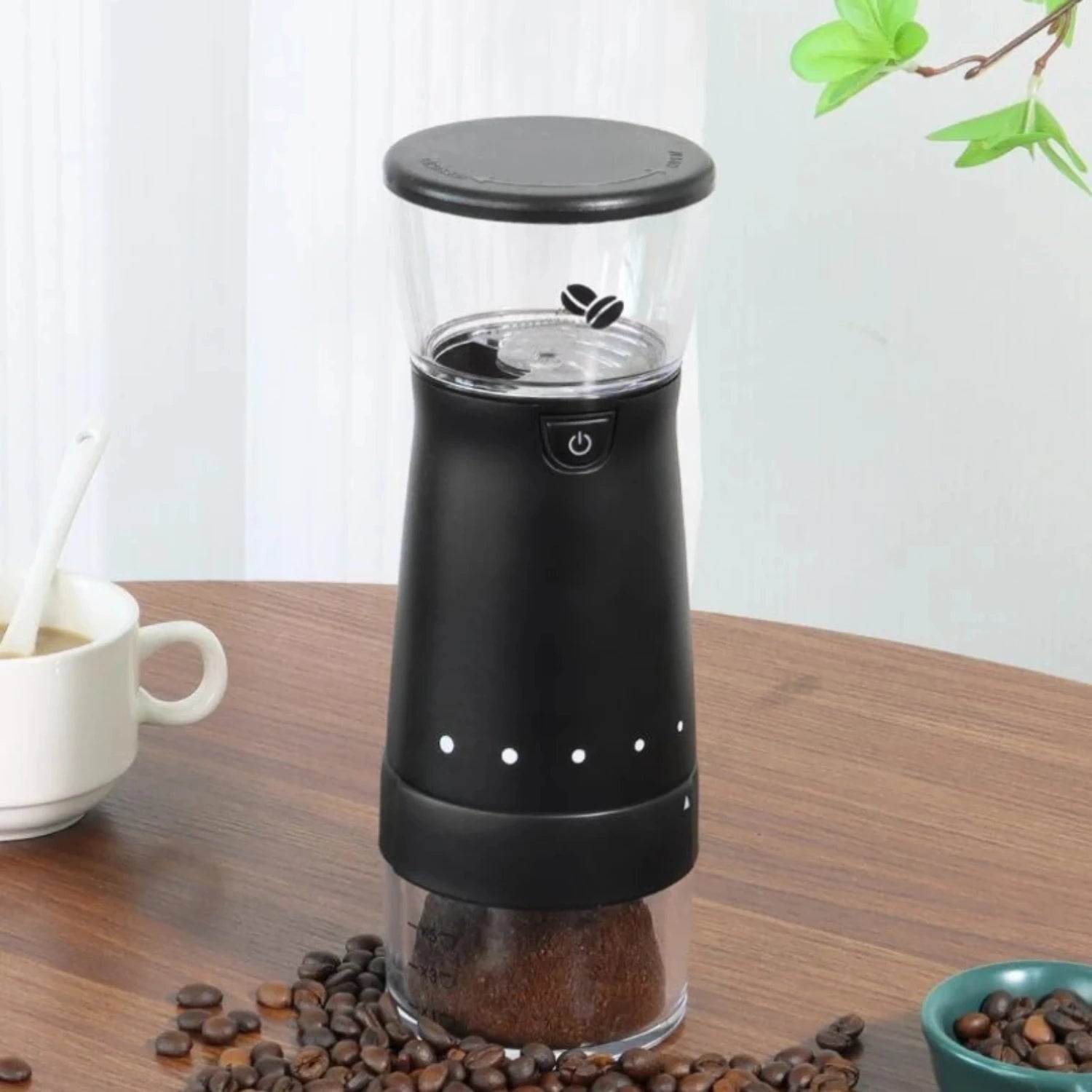 2023 New  Coffee Grinder USB Rechargeable Stainless Steel Manual Coffee Mill Machine Bean Grinders Kitchen Accessories