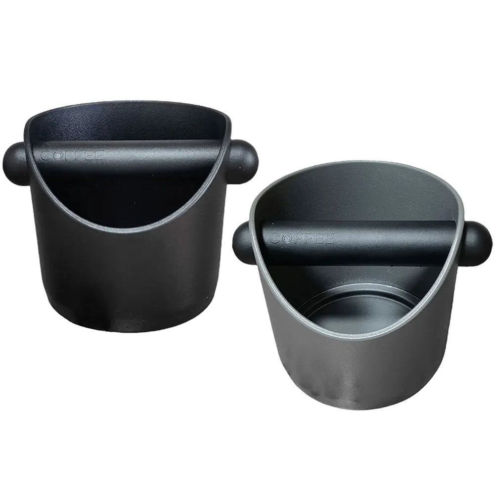 Espresso Dump Bin Shock-Absorbent Grind Waste Bin Anti-slip Espresso Knock Box with Removable Knock Bar for Barista Coffee Grind
