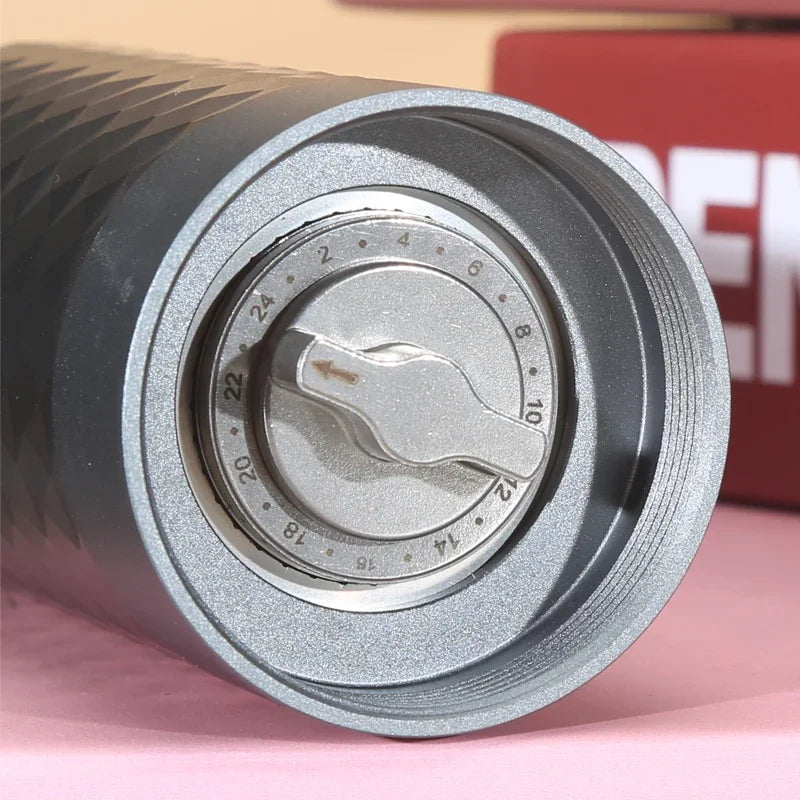 Manual Coffee Grinder CNC Professional Stainless Steel Diamond Adjustable Manual Burr Coffee Bean Grinding