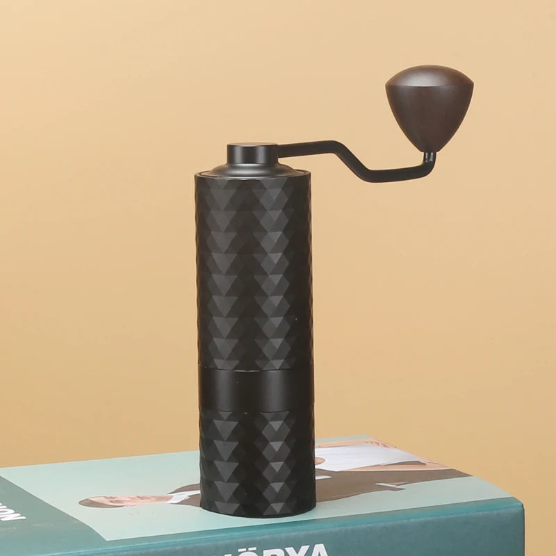 Manual Coffee Grinder CNC Professional Stainless Steel Diamond Adjustable Manual Burr Coffee Bean Grinding