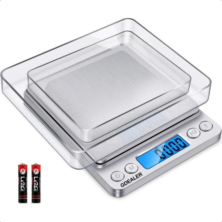GDEALER Food Scale 0.001oz 0.01g Precise Digital Kitchen Scale Gram Scales Weight Food Coffee Scale Digital Scales for Cooking