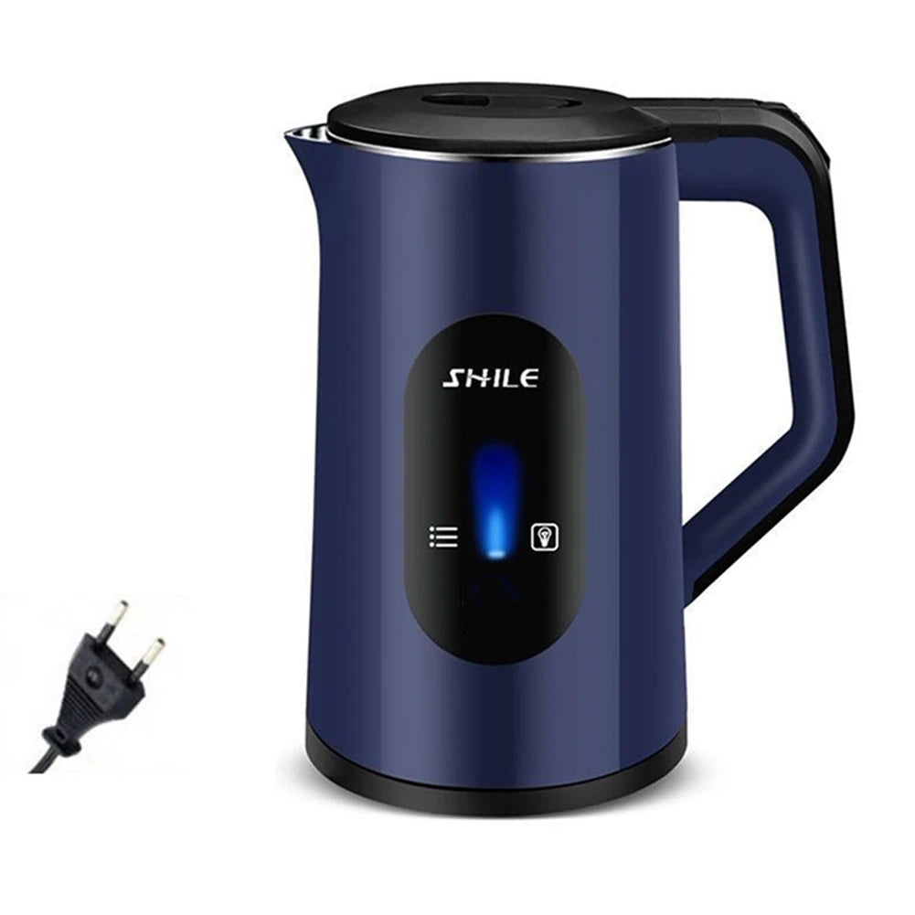 2.2L Stainless Steel Electric Digital Display Large Tea Kettle Auto-Shutoff Thermal Water Kettle 1500W Fast Boil Boil Water Pot