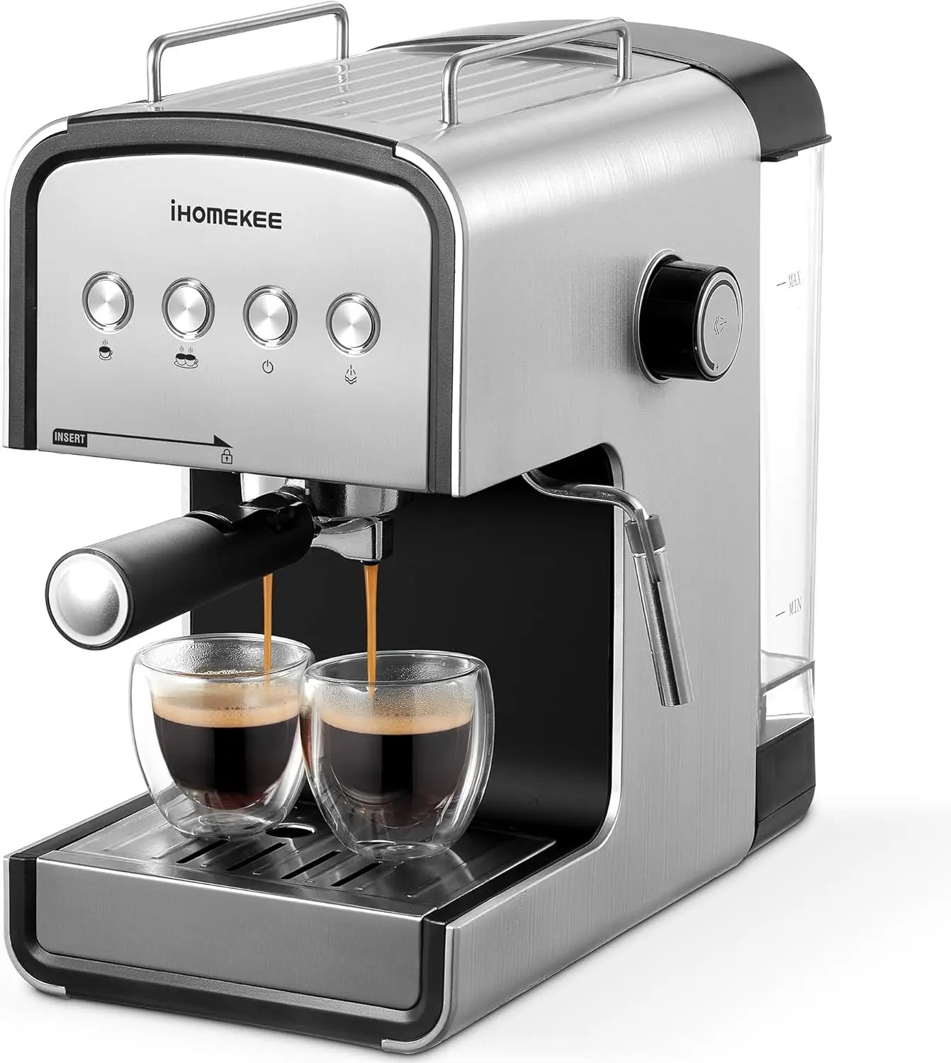 Espresso machine, CM6822 15 Bar Coffee Maker for Cappuccino and Latte Maker With Milk Frother, Removable Water Tank, Fast Heatin