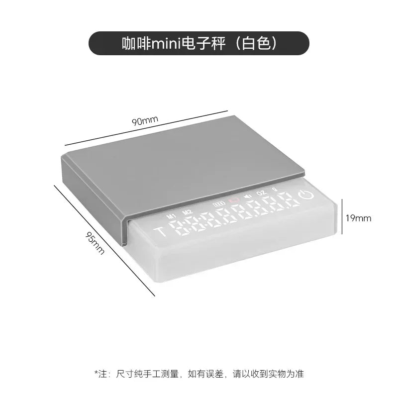 Manufacturer Durable Kitchen Silicone Mat Digital Coffee Scale with Scale Tray Digital Display Mini Scale