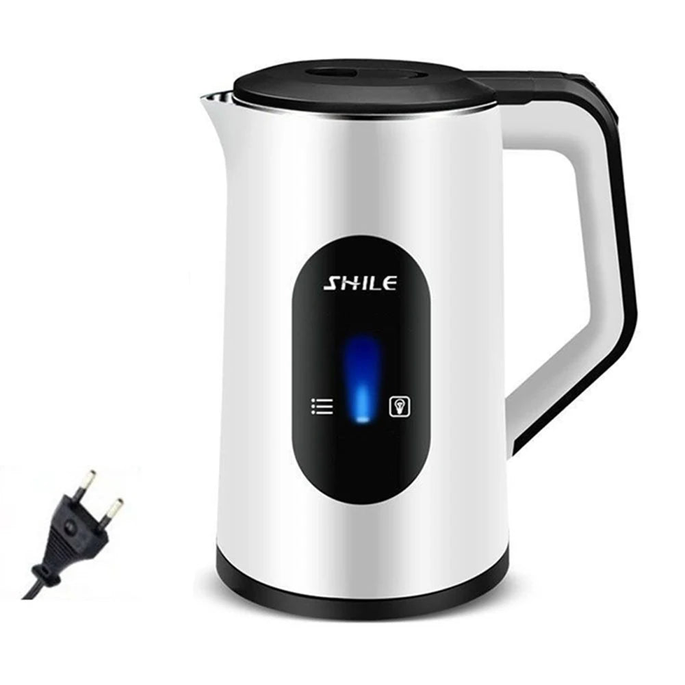 2.2L Stainless Steel Electric Digital Display Large Tea Kettle Auto-Shutoff Thermal Water Kettle 1500W Fast Boil Boil Water Pot
