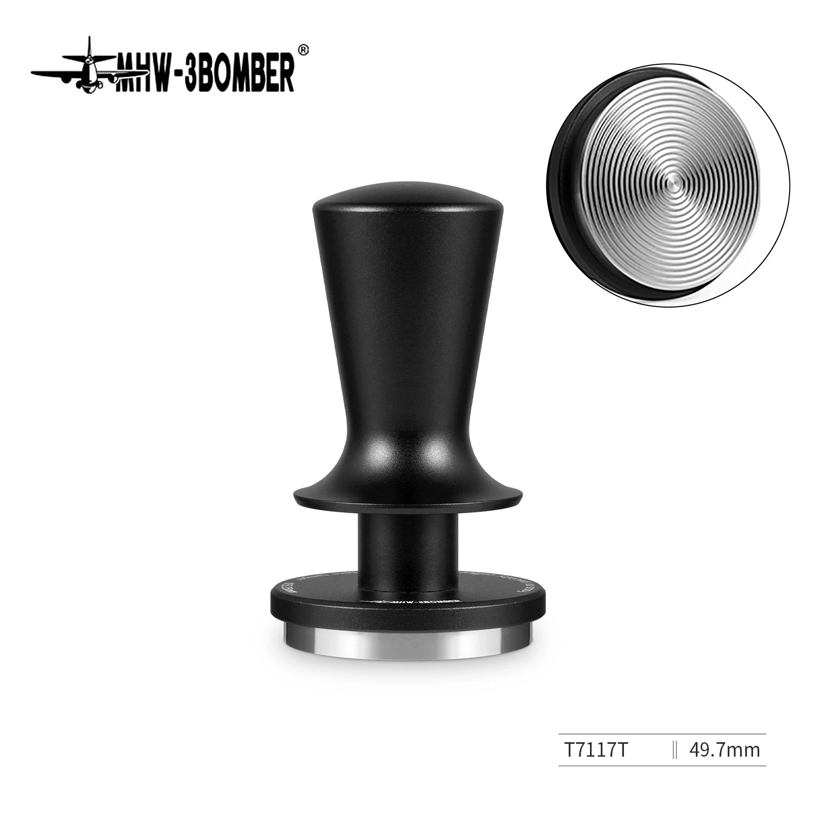MHW-3BOMBER CD Series Coffee Tamper with 2 Springs Espresso Tamper & Distributor for 51/53.35/58.35MM Portafilter Coffee Tool