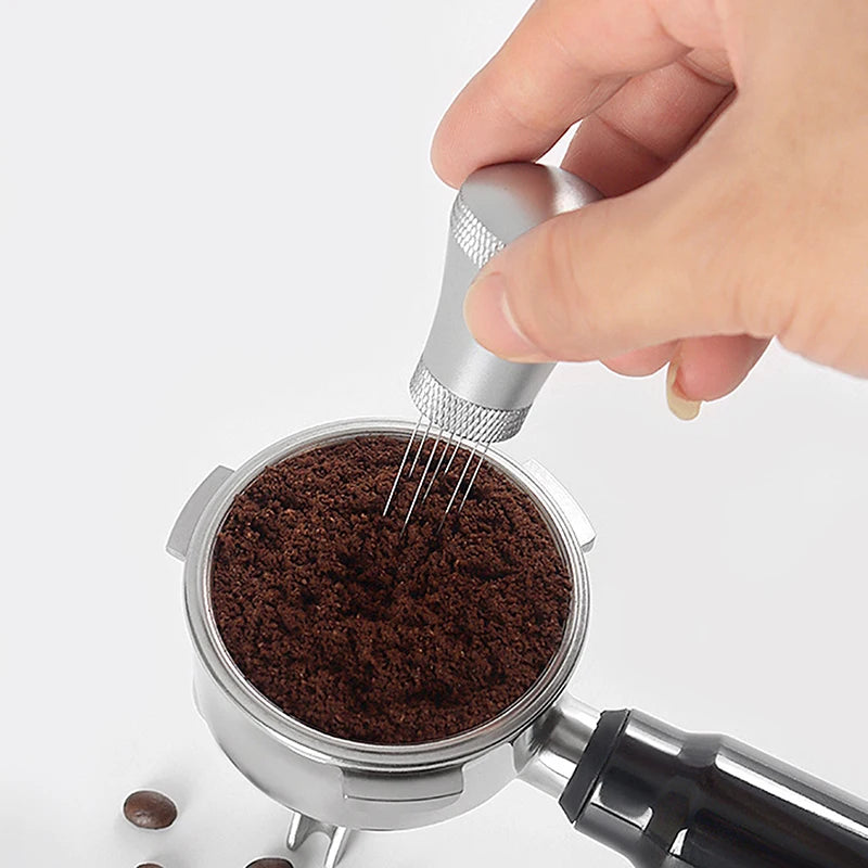 Espresso Distribution Tool 304 Stainless Steel Needles Installed With 10 Extra Needles For Espresso Stirrer Replacement