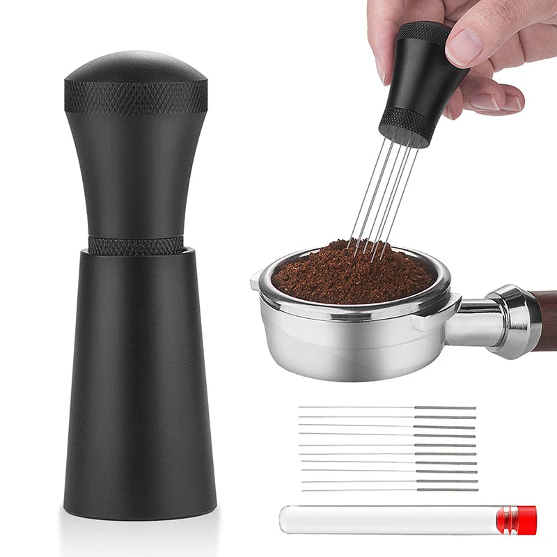 Espresso Distribution Tool 304 Stainless Steel Needles Installed With 10 Extra Needles For Espresso Stirrer Replacement