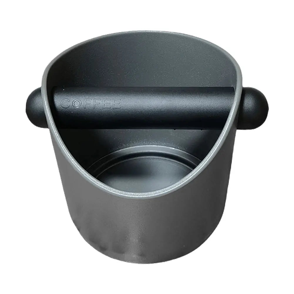 Espresso Dump Bin Shock-Absorbent Grind Waste Bin Anti-slip Espresso Knock Box with Removable Knock Bar for Barista Coffee Grind