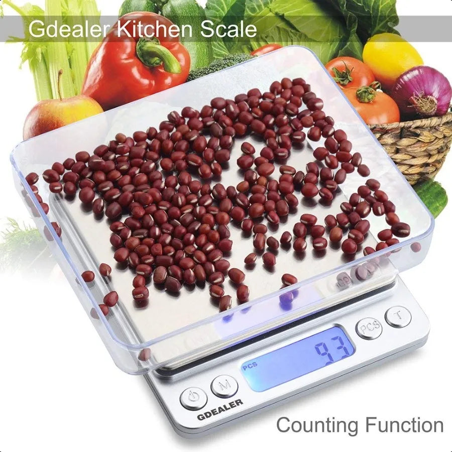 GDEALER Food Scale 0.001oz 0.01g Precise Digital Kitchen Scale Gram Scales Weight Food Coffee Scale Digital Scales for Cooking