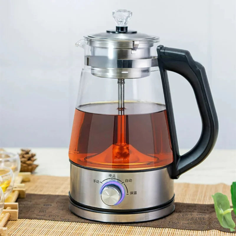 Teapots  Kettle Glass  Kettle Smart Thermo Pot Coffee  Boiler 220v Kitchen Appliances Tea Infuser