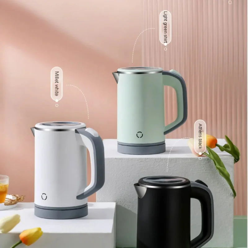 800ML Insulated  Kettle 304 Stainless Steel Kettle Reserved Automatic Power Off To Adjust Temperature 600w