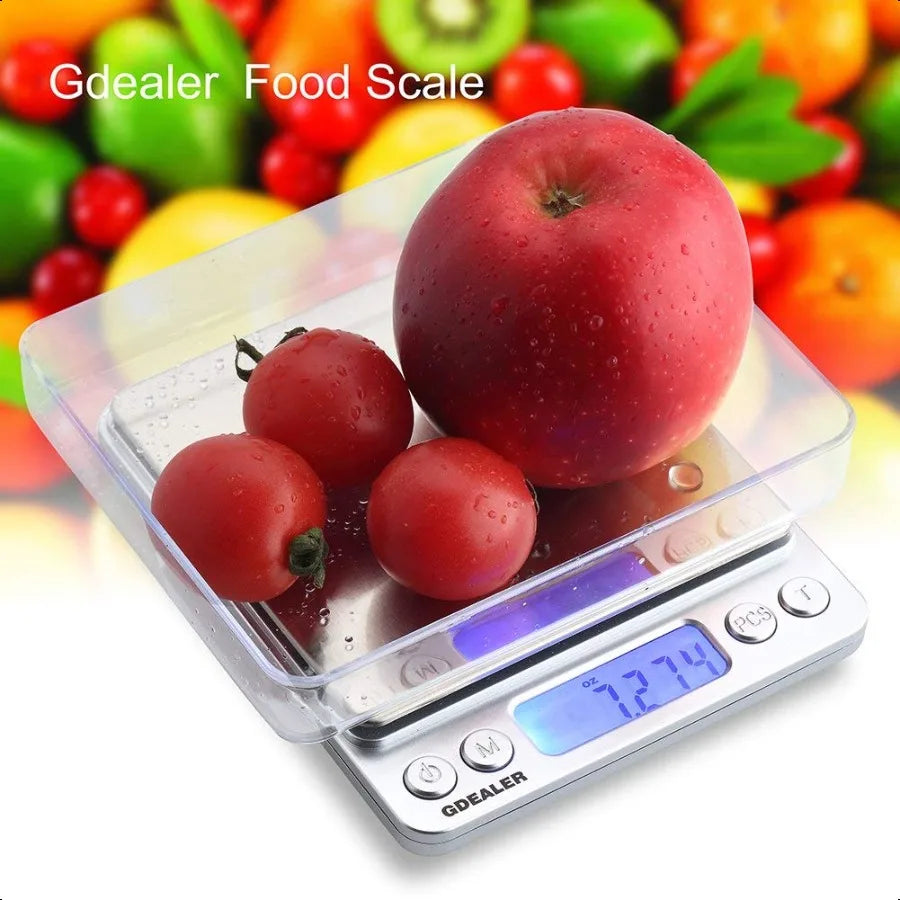 GDEALER Food Scale 0.001oz 0.01g Precise Digital Kitchen Scale Gram Scales Weight Food Coffee Scale Digital Scales for Cooking