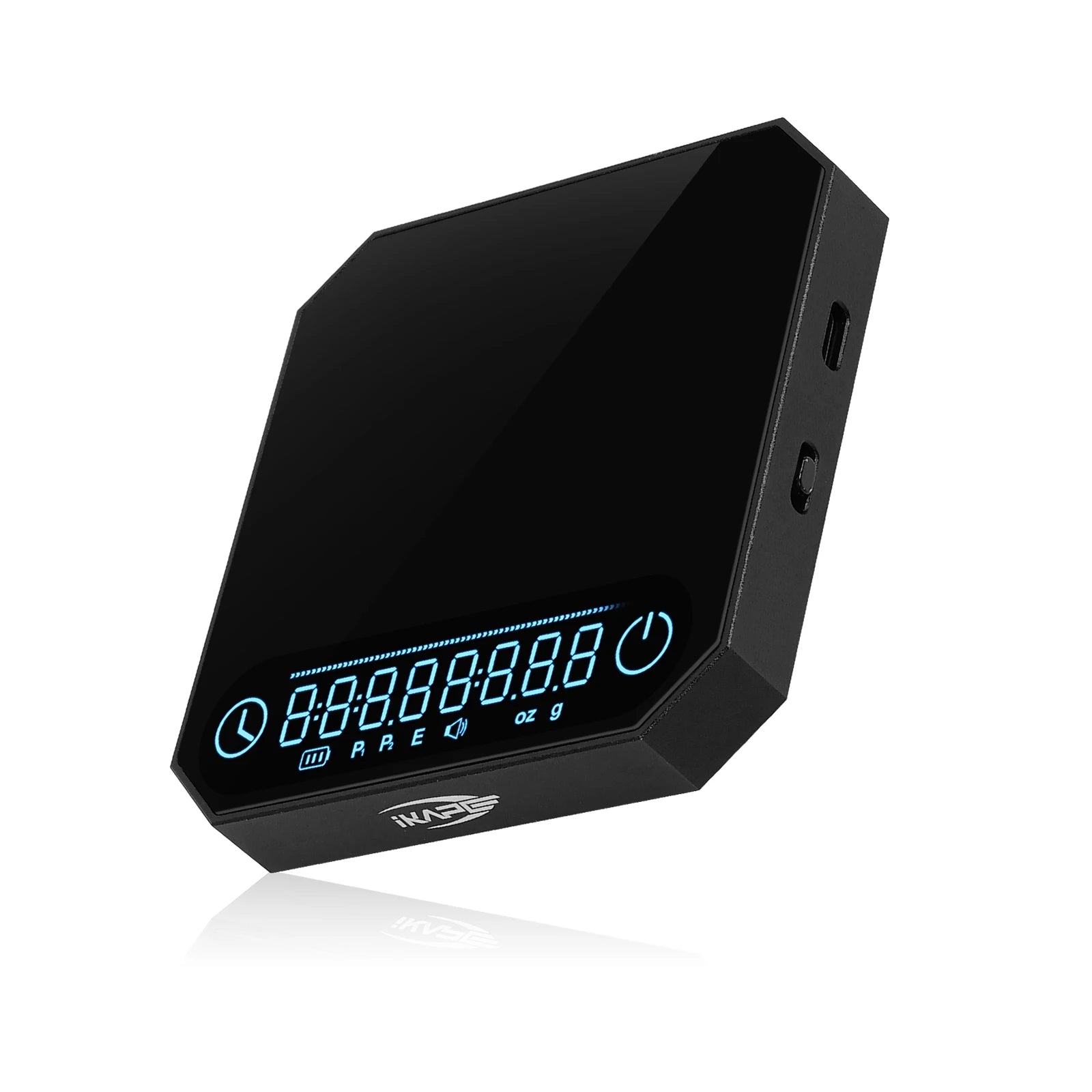 IKAPE Metal Smart Palm Electronic Coffee Scale V3, Digital Mini Coffee Scale with Timer, 2kg/0.1g, Precision Rechargeable